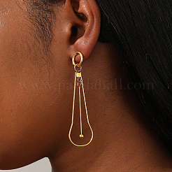 201 Stainless Steel Dangle Stud Earrings for Women&nbsp;PR2082
