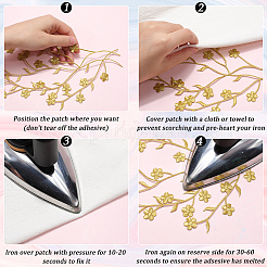 Plum Blossom Shape Appliques&nbsp;PATC-CP0001-06A