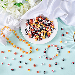 300Pcs 5 Styles Handmade Polymer Clay Beads&nbsp;CLAY-PA0001-30
