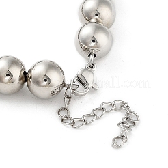 Brass Beaded Necklaces&nbsp;NJEW-L170-08A-P