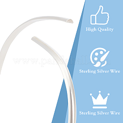 999 Fine Silver Sterling Silver Round Wire&nbsp;STER-BC0002-49C