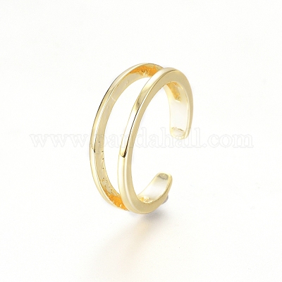 Brass Cuff Toe Rings&nbsp;RJEW-G100-05G-1