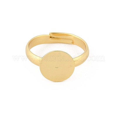 Brass Adjustable Ring Components&nbsp;KK-A272-03A-G-1