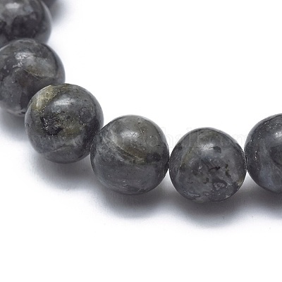 Natural Larvikite Bead Stretch Bracelets&nbsp;BJEW-K212-C-046-1
