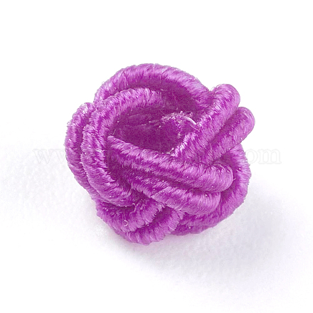 Polyester Weave Beads&nbsp;WOVE-K001-A18-1