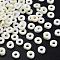 Handmade Polymer Clay Beads, Disc/Flat Round, Heishi Beads, Light Goldenrod Yellow, 4x1mm, Hole: 1mm, about 55000pcs/1000g
