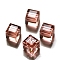 K9 Glass, Imitation Austrian Crystal Beads, Grade AAA, Faceted, Cube, Light Salmon, 4x4x4mm(size within the error range of 0.5~1mm), Hole: 0.7~0.9mm
