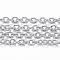 Tarnish Resistant 304 Stainless Steel Cable Chains, Soldered, with Spool, Oval, Stainless Steel Color, 2x1.5x0.4mm, about 65.61 Feet(20m)/roll