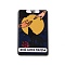 Acrylic Pendants, Rectangle with Tarot Pattern, Gold, 41x26x2.5mm, Hole: 1.8mm