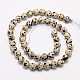 Natural Dalmation Jasper Beads Strands&nbsp;G-G542-6mm-07-2