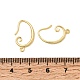 Brass Earring Hooks&nbsp;KK-Z154-15G-4