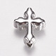 Brass Micro Pave Cubic Zirconia Beads&nbsp;ZIRC-E143-23P-2