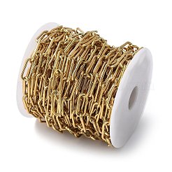304 Stainless Steel Paperclip Chains&nbsp;CHS-L030-03G