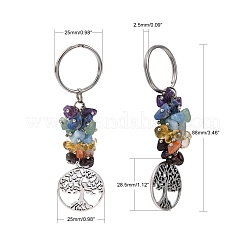 Natural Gemstone Keychain&nbsp;X-KEYC-JKC00163-02