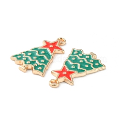 Christmas Alloy Enamel Pendants&nbsp;ENAM-D047-17G-06