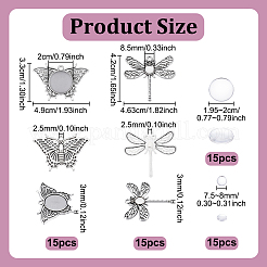 DIY Butterfly & Dragonfly Pendants Making Kits&nbsp;DIY-PH0032-15