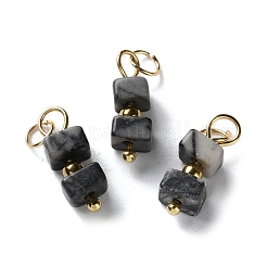Natural Gemstone Cuboid Beaded Pendants&nbsp;STAS-C120-02G