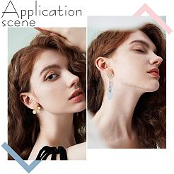10Pcs 5 Style Brass Stud Earring Findings&nbsp;KK-CA0002-05
