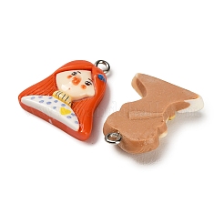 Opaque Resin Pendants&nbsp;RESI-K052-03