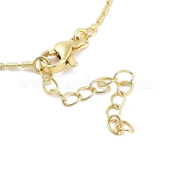 Brass Micro Pave Clear Cubic Zirconia Pendant Necklaces&nbsp;NJEW-Z035-05A-G