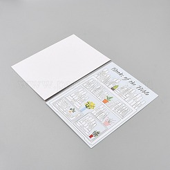 Paper Self-Adhesive Picture Stickers&nbsp;STIC-WH0010-24