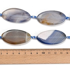 Natural Banded Agate Beads Strands&nbsp;GG-CBAB074-01