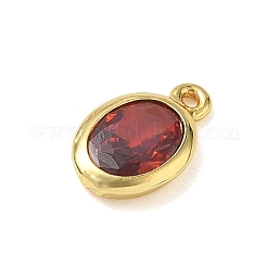Brass Pave Cubic Zirconia Charms&nbsp;KK-CBA74BF-02G