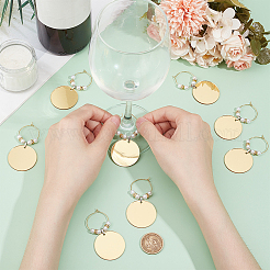 Brass Wine Glass Charms&nbsp;AJEW-BC00011