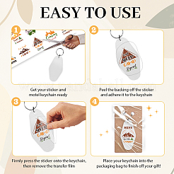 Rhombus DIY Keychain Making Kits&nbsp;DIY-GO0002-58A