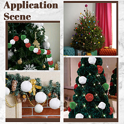 24Pcs 3 Colors Wool Soft Pompom Ball&nbsp;DIY-SC0031-30C