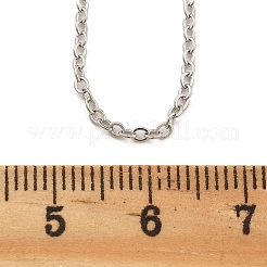 Brass Cable Chain Necklaces for Women&nbsp;NJEW-D302-48P
