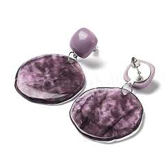 Resin Stud Earrings&nbsp;LS-EJEW-I288-02B
