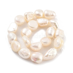 Natural Cultured Freshwater Pearl Beads Strands&nbsp;PEAR-P062-28B