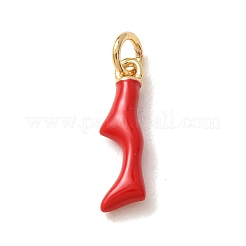 Brass with Enamel Pendants&nbsp;KK-CBA2F11-22G