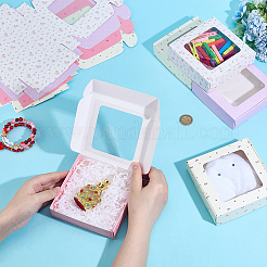 16Pcs 4 Colors Foldable Square Paper Storage Gift Boxes&nbsp;CON-PH0003-19