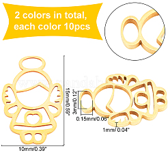 201 Stainless Steel Laser Cut Pendants&nbsp;STAS-UN0013-16