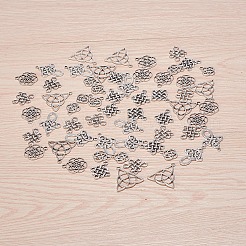 Tibetan Style Alloy Chinese Knot Pendants&nbsp;TIBEP-YW0001-05AS