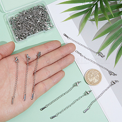 50Pcs 304 Stainless Steel Curb Chain Extender&nbsp;STAS-HY0002-26