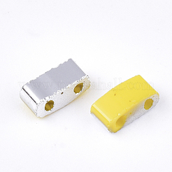 Electroplate Opaque Glass Seed Beads&nbsp;SEED-S023-18B-04D
