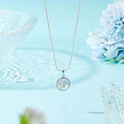 1Pc 925 Sterling Silver Pendant Cabochon Settings&nbsp;STER-BC0002-78A