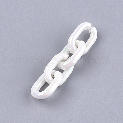 Acrylic Imitation Pearl Linking Rings&nbsp;OACR-S024-36A