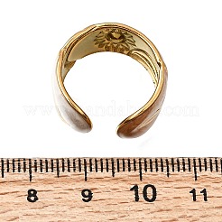 304 Stainless Steel Enamel Wide Cuff Open Rings for Women&nbsp;SA-K003-02G