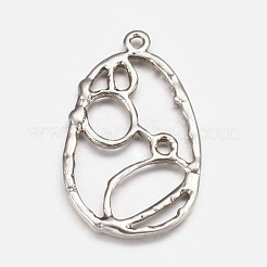 Tibetan Style Alloy Pendants&nbsp;PALLOY-EA10905Y-AS-NF