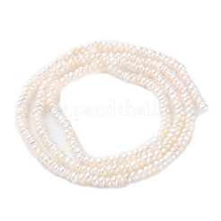 Natural Cultured Freshwater Pearl Beads Strands&nbsp;PEAR-I007-02H-01