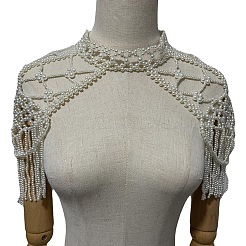 Plastic Imitation Pearl Round Beaded Tassel Bridal Shoulder Arm Chains&nbsp;FS-WGD7178-01