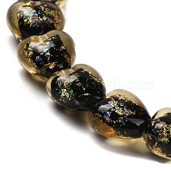 Handmade Dichroic Foil Glass Beads Strands&nbsp;DICH-U001-03C