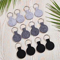30Pcs 3 Colors Polyester Keychains&nbsp;KEYC-SP0001-62