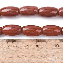 Oval Natural Carnelian Beads Strands&nbsp;G-D622-06-G-A