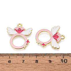Valentine's Day Alloy Enamel Pendants&nbsp;ENAM-T023-18B