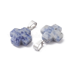 Natural Blue Spot Jasper Pendants&nbsp;G-K359-02P-01